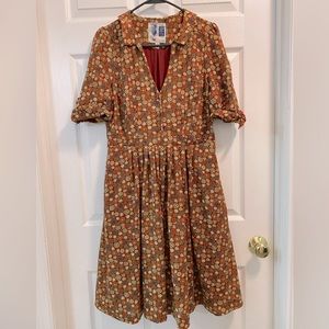 Edme & Esyllte Anthropologie Cotton Shirt Dress Size 8